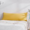 Large Body Pillow Insert- Breathable Full Body Pillow for Side Sleeper - Soft Long Bed Pillow for Adults - 20 x 54 inch (Yellow)