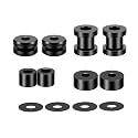 H-D Quick Release Luggage Racks Sissy Bar Docking Hardware Kit Fits For Harley Davidson Touring Electra Road Street Glide Road King (Black)