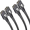 H!Fiber.com 2 Pack Internal Mini SAS SFF-8087 to SFF-8087 36Pin Cable, 0.8m Internal Mini SAS Cable, 6Gbps, 100 Ohms, for Servers, RAID, SAS/SATA HBA, DAS, 0.8meter (2.6ft)