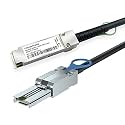 H!Fiber.com QSFP to SFF-8088 MiniSAS Cable, SFF-8436 to SFF-8088 External DDR Hybrid SAS Cable, 100-Ohm, 1 Meter(3.3ft), Copper Passive for NetApp DS4243 DS4246 DS2246