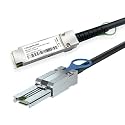 H!Fiber.com QSFP to SFF-8088 MiniSAS Cable, SFF-8436 to SFF-8088 External DDR Hybrid SAS Cable, 100-Ohm, 2 Meter(6.6ft), Copper Passive for NetApp