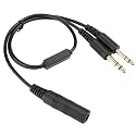 H GA Helicopter Avn Headset A, Aviation Headset A for rk Cable, U174/U to GA Dual Plugs PJ055 and PJ068, le for Helicopter