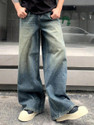 HH Wide Leg Men Blue Jeans