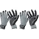 H HANDSON Pet Grooming Gloves - Patented #1 Ranked, Award Winning Shedding, Bathing, &amp; Hair Remover Gloves - Gentle Brush for Cats, Dogs, and Horses (Grey, Small) (Pack of 2)