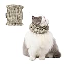 H HIDREAM Cat Grooming Collar and Feeding Bib for Long Haired Cats, Anti-Stain Neck Band, Dog Ear Cover Snood for Cocker Spaniels