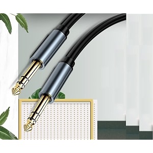 635mm to 635mm stereo audio cable 14 inch male to male trs  gold-plated connector  for electric guitar bass keyboard mixer amp 635mm stereo to 635mm stereo 3 meter