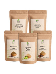 H NAT Amla Reetha Shikakai Bhringraj Powder