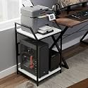 h.sea Sseries 3-Tier Premium CPU Printer UPS Stand | Universal Storage Rack | 55×60×120 cm Equipment Organizer | 150 Kg Capacity | Battery Inverter CPU Stand Printer Storage (Off White, Lite)