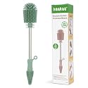 Haakaa Silicone Cleaning Brush for Baby Bottles & Crevices, Pea Green, 1PK