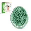 Haakaa Silicone Shampoo Brush, Cradle Cap Brush,Baby Hair Scrubber,Green