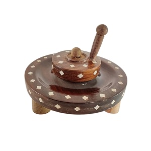 haath chakki the traditional flour maker unique wooden aata chakki flour mill toys indian chakki grinder show piece kids educational toy home decor 2
