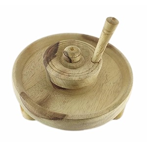 haath chakki the traditional flour maker unique wooden aata chakki flour mill toys indian chakki grinder show piece kids educational toy home decor 1