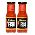 Habanero Peri Peri Sauce l Hot Sauce l Pack of 2 l Gluten Free l Vegan and Natural Ingredients l Made with locally sourced Fresh Bird Eye Chili | Hot & Tangy l Made In Small Batches l Add to tomato sauce to use as Spicy K