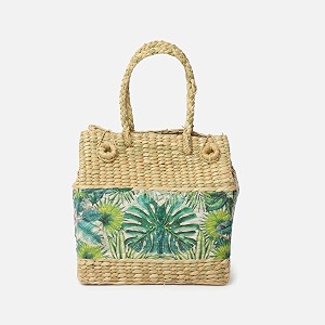 habere india-all the cultures fabricating india picnic baskets  lunch basket  wicker gift hamper seagrass picnic basket  jute tiffin tote bag - rectangular multi design 07- l28 x w20 x h26 cm