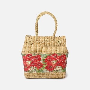 habere india-all the cultures fabricating india picnic baskets  lunch basket  wicker gift hamper seagrass picnic basket  jute tiffin tote bag - rectangular multi design 09- l28 x w20 x h28 cm