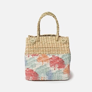 habere india-all the cultures fabricating india picnic baskets  lunch basket  wicker gift hamper seagrass picnic basket  jute tiffin tote bag - rectangular multi design 06- l28 x w20 x h28 cm