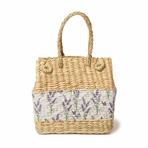 habere india-all the cultures fabricating india picnic baskets  lunch basket  wicker gift hamper seagrass picnic basket  jute tiffin tote bag - rectangular multi design 08- l28 x w20 x h28 cm