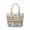 Habere India-All the Cultures Fabricating India Picnic Baskets | Lunch Basket | Cane Basket for Gifting | Wicker | Bamboo (Design 02)