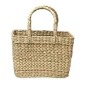Habere India-All the Cultures Fabricating India Handmade Gift Hamper Baskets|Decorative Storage Baskets|Clothes Storage Baskets|Fruit Baskets (Small Rectangular (26 * 18 * 11)) Dry Grass