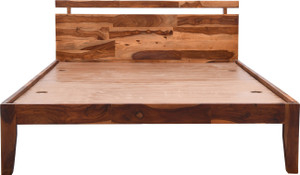 HABIQON Allen Sheesham wood bed without Storage