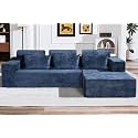 HABUTWAY 10534 L-Shape Modular Sectional Sofa Couch