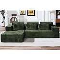 HABUTWAY 10534 L-Shape Modular Sectional Sofa Couch