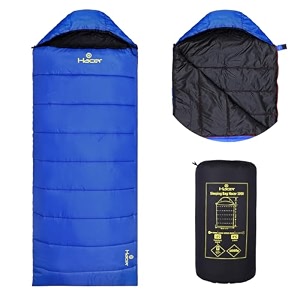hacer hc-1000 3in1 camping sleeping bag open comforter amp mattress 8 degree winter 210t polyester lining hiking trekking bags for baby adults men amp women 7ft 8c to 12c 1kg