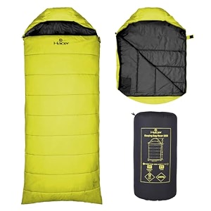 hacer hc-1000 3in1 camping sleeping bag open comforter amp mattress 8 degree winter 210t polyester lining hiking trekking bags for baby adults men amp women 7ft 8c to 12c 1kg