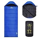 Hacer HC-1000 3in1 Camping Sleeping Bag Open Comforter &amp; Mattress +8 Degree Winter 210T Polyester Lining Hiking Trekking Bags for Baby, Adults Men &amp; Women (7ft, 8°C to +12°C, 1kg)