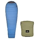 Hacer HC-700 Dras Camping Sleeping Bag with Reliance Microfiber Filling -18 to +3 Degree Winter Hiking Trekking 7.2ft for Baby, Adults Men &amp; Women Travelling Bags (Blue &amp; Grey, 2.3KG)