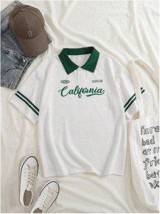 Hackmen Solid Men Polo Neck White T-Shirt