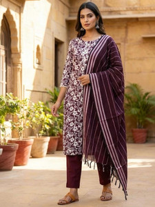 HADIA ATTIRE Women Kurti Pant Dupatta Set