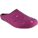 HAFLINGER Fafalline Wool Felt Butterfly Motif Womens Slip On Mule Slippers Unisex