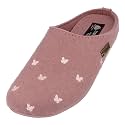 HAFLINGER Fafalline Wool Felt Butterfly Motif Womens Slip On Mule Slippers Unisex