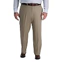 Haggar Men’s Classic Fit Iron Free Premium Khaki Casual Pant
