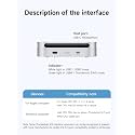 Hagibis 40Gbps M.2 NVMe SSD Enclosure for Mac mini M4/M4 Pro with Dustproof Stand, USB4 Solid State Drive Case with Aluminum Heat Sink for Thunderbolt 5/4/3/USB4/3.2/3.1