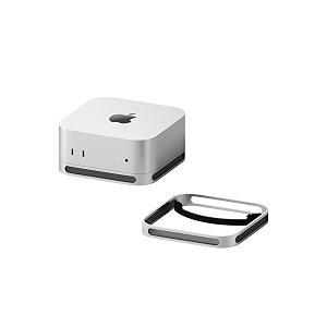 hagibis desktop stand for mac mini m4m4 pro 2024 dustproof base with heat dissipation bracket aluminum alloy cooling holder