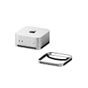 Hagibis Desktop Stand for Mac mini M4/M4 Pro 2024 Dustproof Base with Heat Dissipation Bracket Aluminum Alloy Cooling Holder