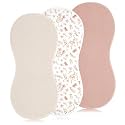 Hahafelt 3 Pcs Baby Changing Pad Liners,Elegant Style,Brown
