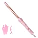 Hahahope 3/4 Inch Curling Wand, Long Barrel Ceramic Curler for Tight Curls