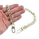 HAHIYO Gold 23.6 Inch Classic Metal Purse Chain Strap with Lobster Clasp for Shoulder/Cross Body Handbag Clutch Replacement