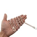 HAHIYO Purse Chain Strap Length 39.4 inches Rose Gold for Shoulder Cross Body Sling Purse Handbag Clutch Replacement Strap Comfortable Flat 0.4” Wide Enough 2.4mm Extra Thick Metal Strap 1 Pack