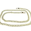 HAHIYO Purse Chain Strap Length 47.2" SPOT-ON Gold for Shoulder Cross Body Sling Purse Handbag Clutch Bag Replacement Strap Comfortable Flat 0.4" Wide Enough 2.4mm Extra Thick Metal Strap 1 Pack