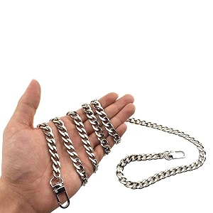 hahiyo purse chain strap length 512 inches bright silver for shoulder cross body sling purse handbag clutch replacement strap comfortable flat 0434 wide enough 24mm extra thick metal strap 1 pack