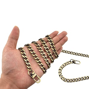 hahiyo purse chain strap length 591 inches bronze for shoulder cross body sling purse handbag clutch replacement strap comfortable flat 0434 wide enough 24mm extra thick metal strap 1 pack
