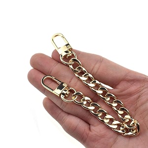 hahiyo purse chain strap length 79 inches spot-on gold for shoulder cross body sling purse handbag clutch replacement strap comfortable flat 04 wide enough 24mm extra thick metal strap 1 pack