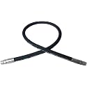 Haichy 15611-06-06-RW Hydraulic Hose Assembly 3/8” Hydraulic Hose with Male NPT X Male NPT, 36” Long (4785 psi), Black