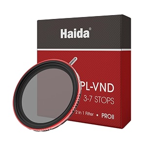 haida filter for camera pro ii multi-coating circular polarizer  variable neutral density slr camera lens filter waterproof scratch resistant nano-coating cpl  vnd filter 77mm2 in 1