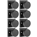 Haidms Black Dummy Door Knobs, No-Turning Dummy Knob for Closet, 8 Pieces