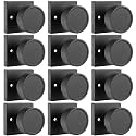 Haidms Black Dummy Door Knobs, No-Turning Dummy Knob for Closet, 12 Pieces